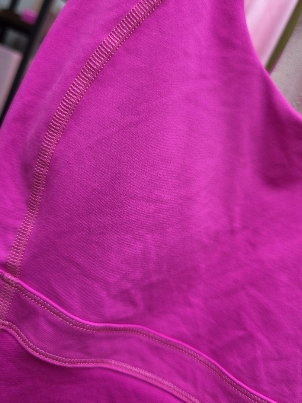 Lululemon Bright Pink Racerback Shelf Bra Tank Active Top Small - Picture 5 of 8